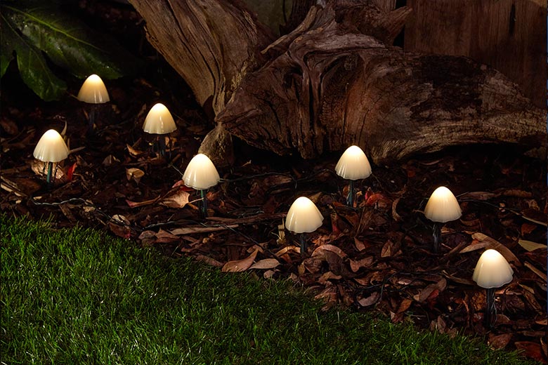 mushroom solar lights