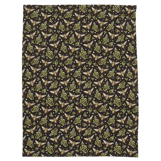 Bees & ladybirds organic cotton tea towels, set of 2 product photo side L