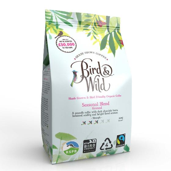 Organic medium roast coffee product photo back L