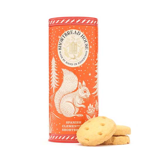 Spanish clementine shortbread by Shortbread House product photo side L