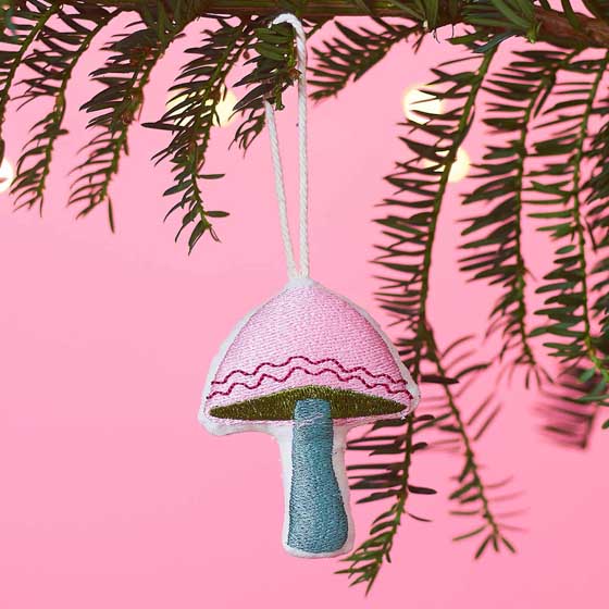 Embroidered mushroom hanging decoration product photo default L