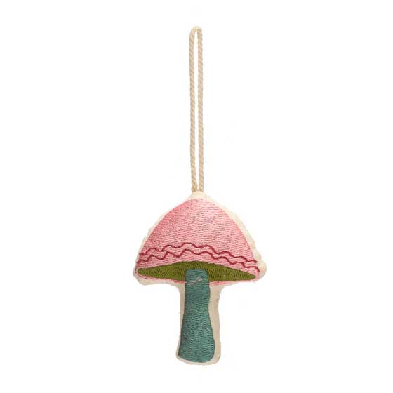 Embroidered mushroom hanging decoration product photo side L