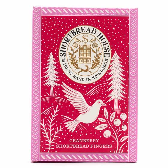 Cranberry shortbread fingers by Shortbread House product photo front L