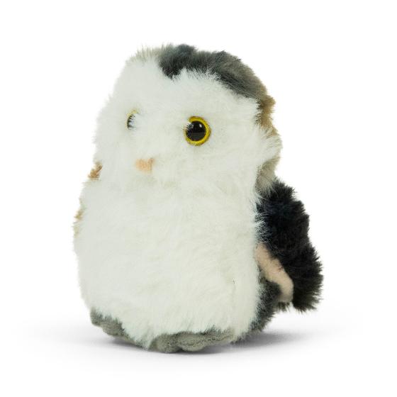 Eco barn owl plush soft toy 15cm product photo default L