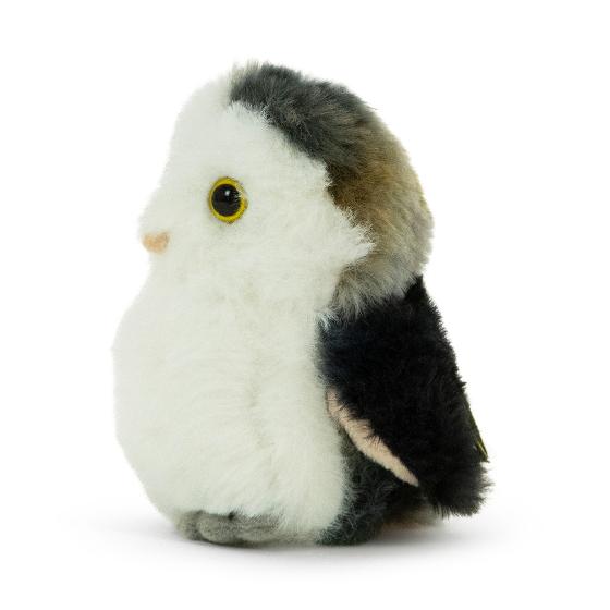 Eco barn owl plush soft toy 15cm product photo side L