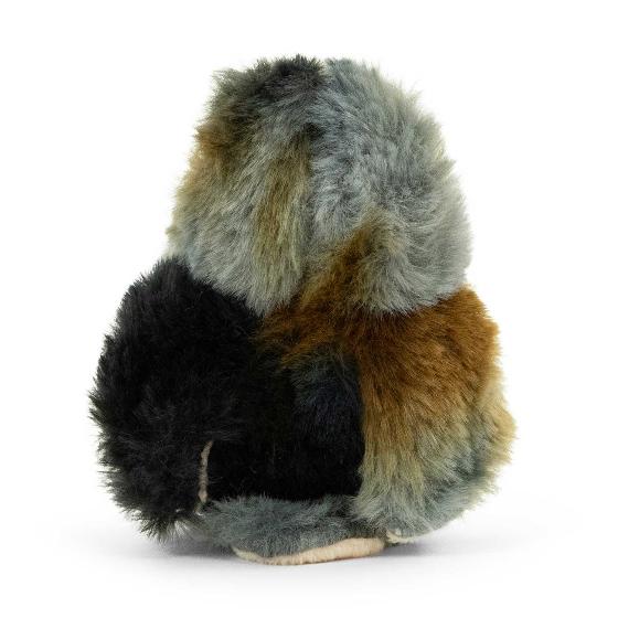 Eco barn owl plush soft toy 15cm product photo back L