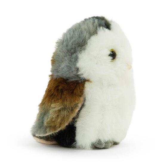 Eco barn owl plush soft toy 15cm product photo front L