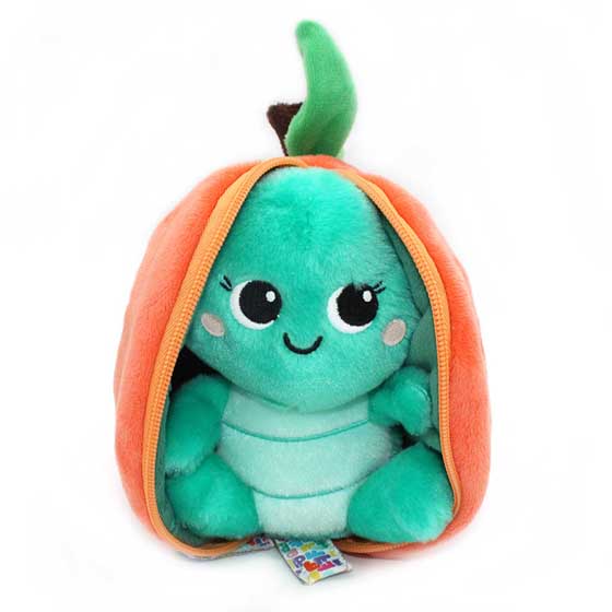 Flipetz Turtle peach hideaway plush product photo front L