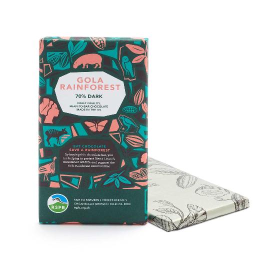 Gola Rainforest Chocolate 70g - Dark product photo side L