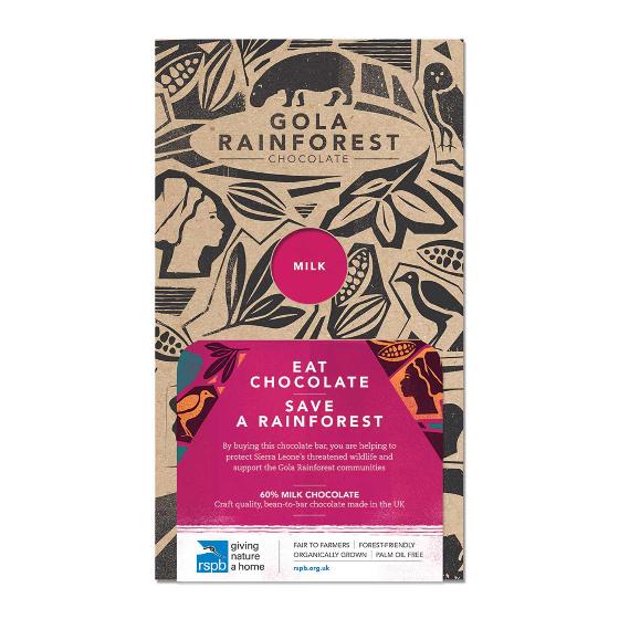 Gola Rainforest Chocolate 70g - Milk product photo default L