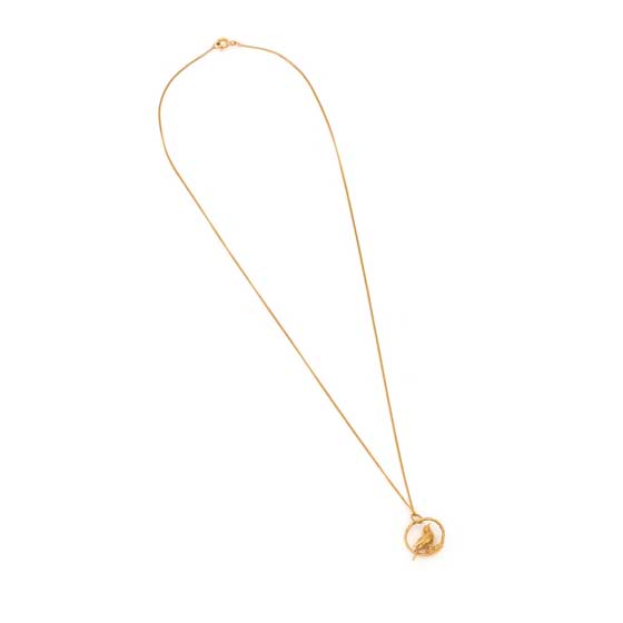 Blackbird necklace 18ct gold plated by Blackbird Jewellery product photo back L