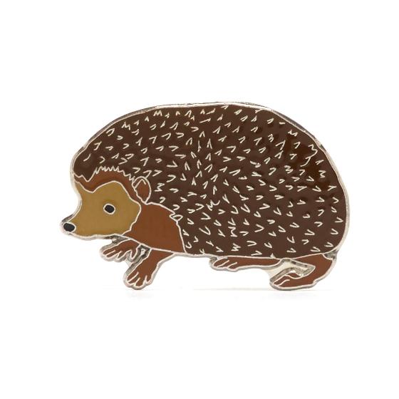 RSPB Hedgehog pin badge product photo default L