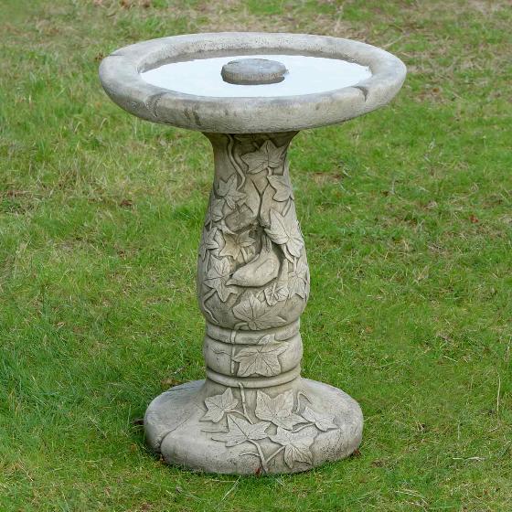 Ivy nest cast stone bird bath product photo default L