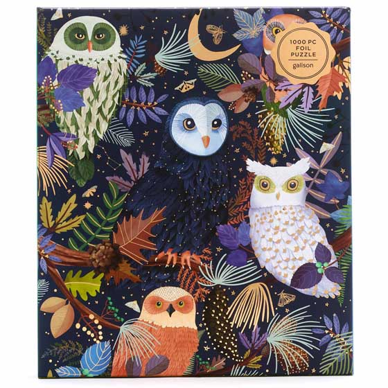 Owls at dawn jigsaw puzzle, 1000-piece product photo back L