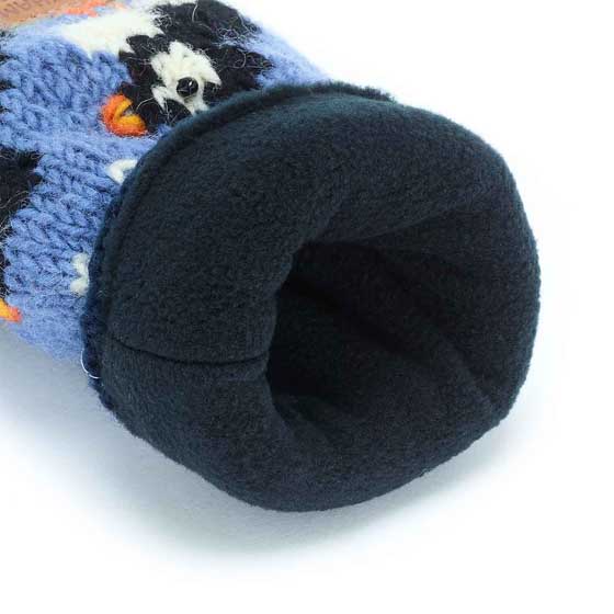 Puffin wool handwarmers by Pachamama Knitwear product photo ai5 L