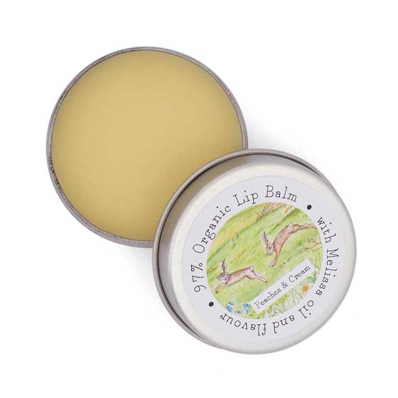 Peaches and cream organic lip balm by Heaven Scent product photo default L