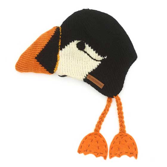 Puffin kids novelty hat by Pachamama Knitwear product photo ai6 L