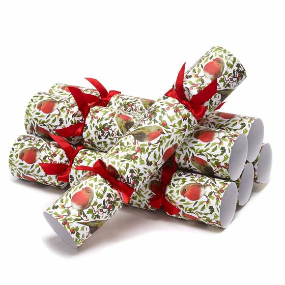 Robins luxury Christmas crackers by Nancy & Betty product photo ai5 L