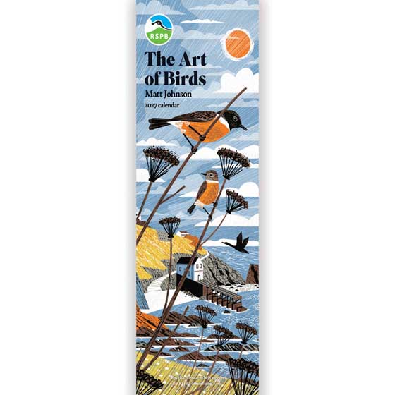 RSPB The art of birds calendar 2027 product photo default L
