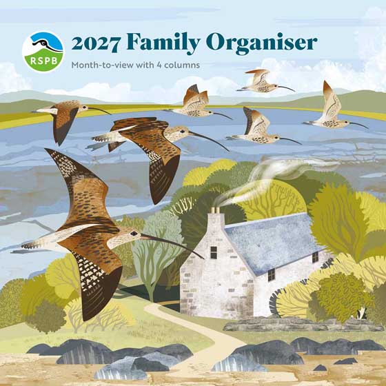 RSPB Family organiser calendar 2027 product photo default L