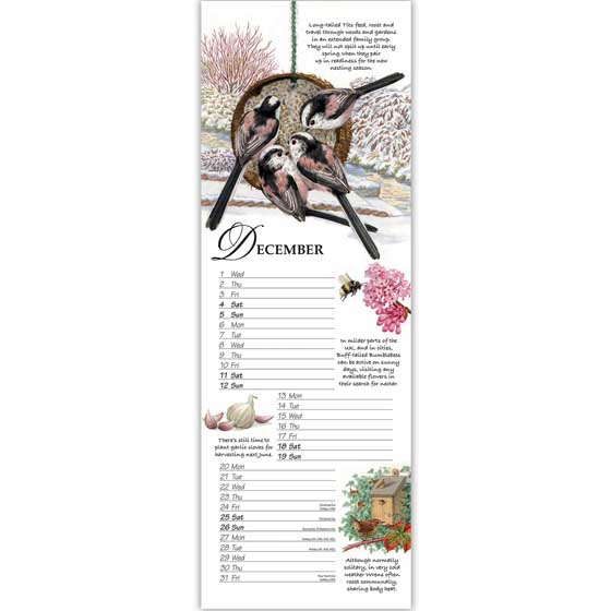 RSPB Friends and neighbours calendar 2027 product photo side L