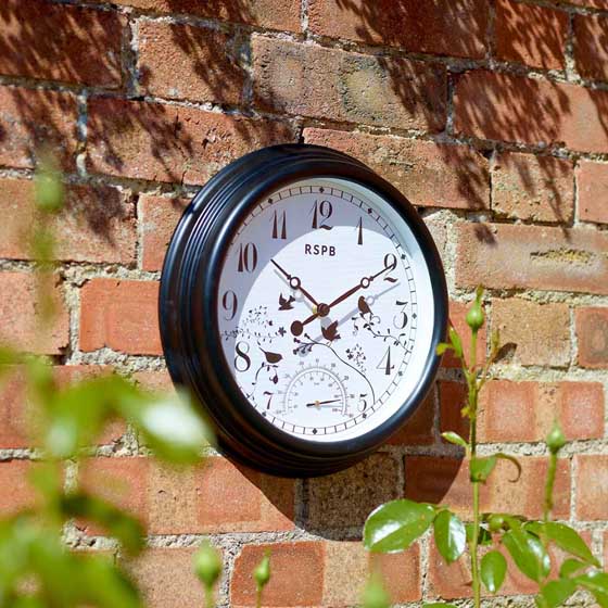 RSPB Garden wall clock product photo back L