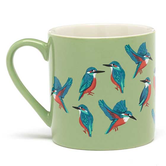 RSPB Kingfisher mug, Flock collection product photo back L