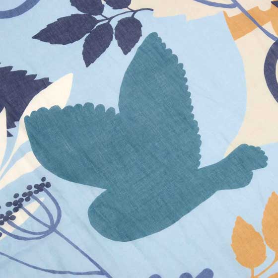 RSPB Winter Owl lightweight scarf product photo front L