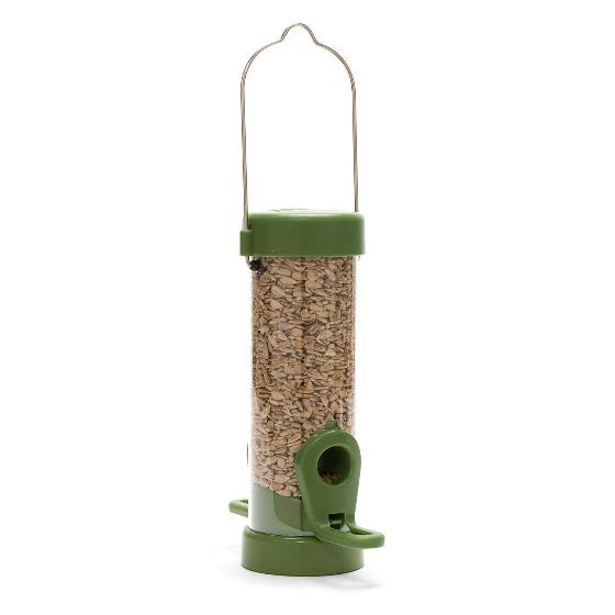 Classic easy-clean® small seed feeder with 1.8kg sunflower hearts product photo side L