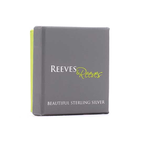 Sterling silver bee stud earrings by Reeves & Reeves product photo back L