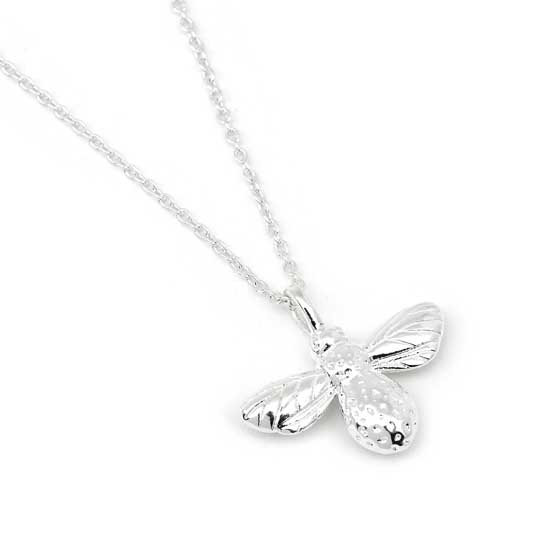 Sterling silver bee necklace by Reeves & Reeves product photo default L
