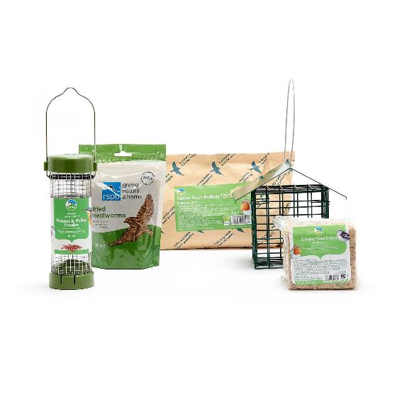 Suet bird feeding starter kit product photo side L