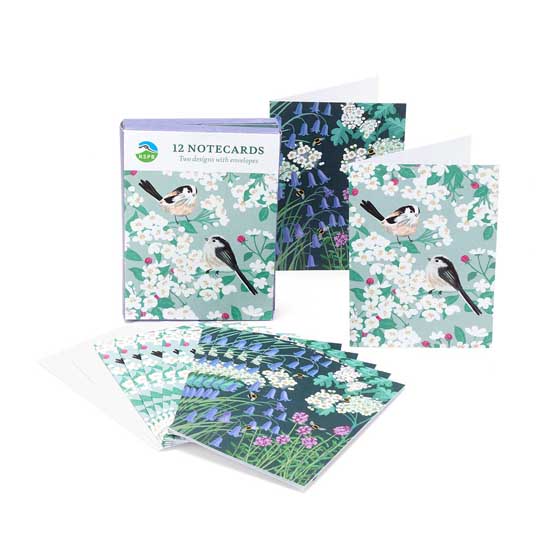White blossom A6 notecards, pack of 12 product photo default L