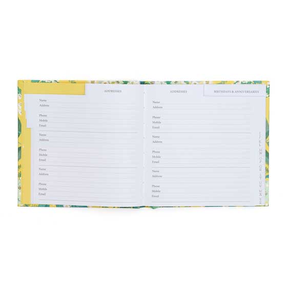 Bees & blossom address and birthday book product photo ai5 L
