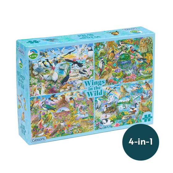 RSPB Wings in the wild 4x 500-piece jigsaw set product photo default L