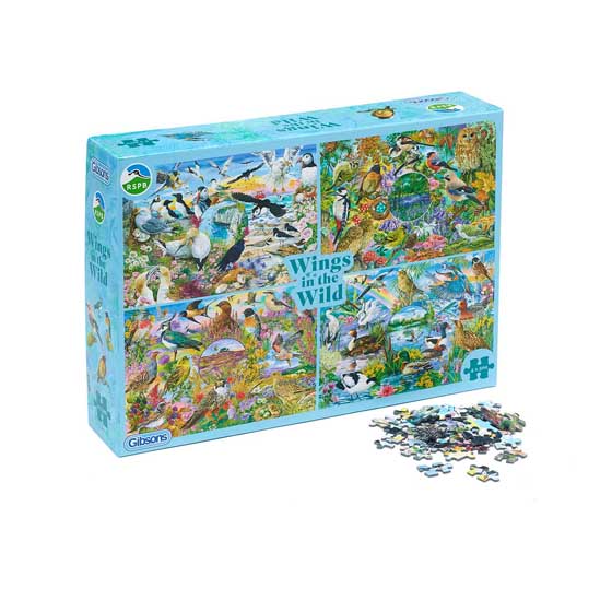 RSPB Wings in the wild 4x 500-piece jigsaw set product photo side L