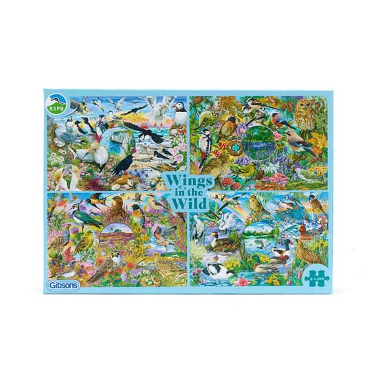 RSPB Wings in the wild 4x 500-piece jigsaw set product photo back L