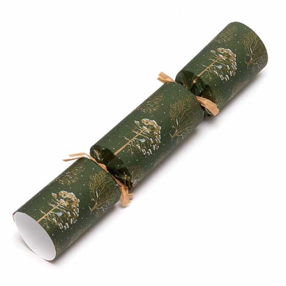 RSPB Chocolate Robins plastic-free Christmas crackers, box of six product photo back L