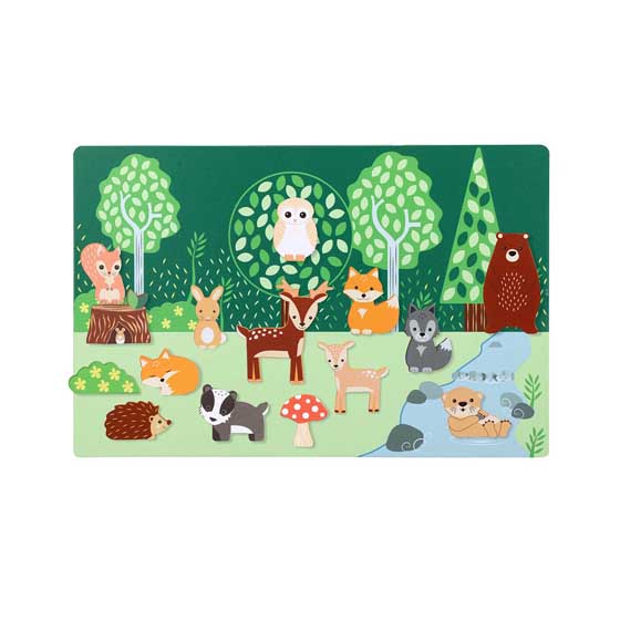 Woodland animal magnetic picture board product photo default L