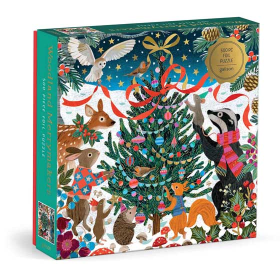 Woodland merrymakers jigsaw puzzle, 500-piece product photo back L