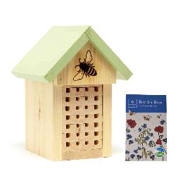 Solitary bee house with wildflower seeds product photo