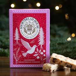 Cranberry shortbread fingers by Shortbread House product photo
