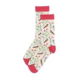 RSPB women's Goldfinch bamboo socks product photo