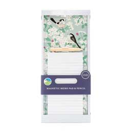 Long-tailed Tits & blossom magnetic memo pad product photo