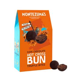 Montezuma's hot cross bun truffle bites product photo