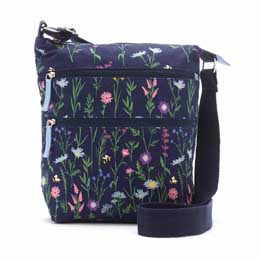 RSPB Wildflower organic cotton cross-body bag product photo