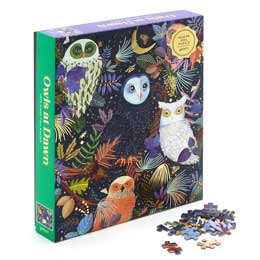 Owls at dawn jigsaw puzzle, 1000-piece product photo