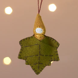 Plane leaf baby felt decoration product photo