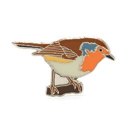 RSPB Robin pin badge product photo