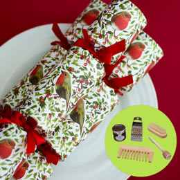 Robins luxury Christmas crackers by Nancy & Betty product photo